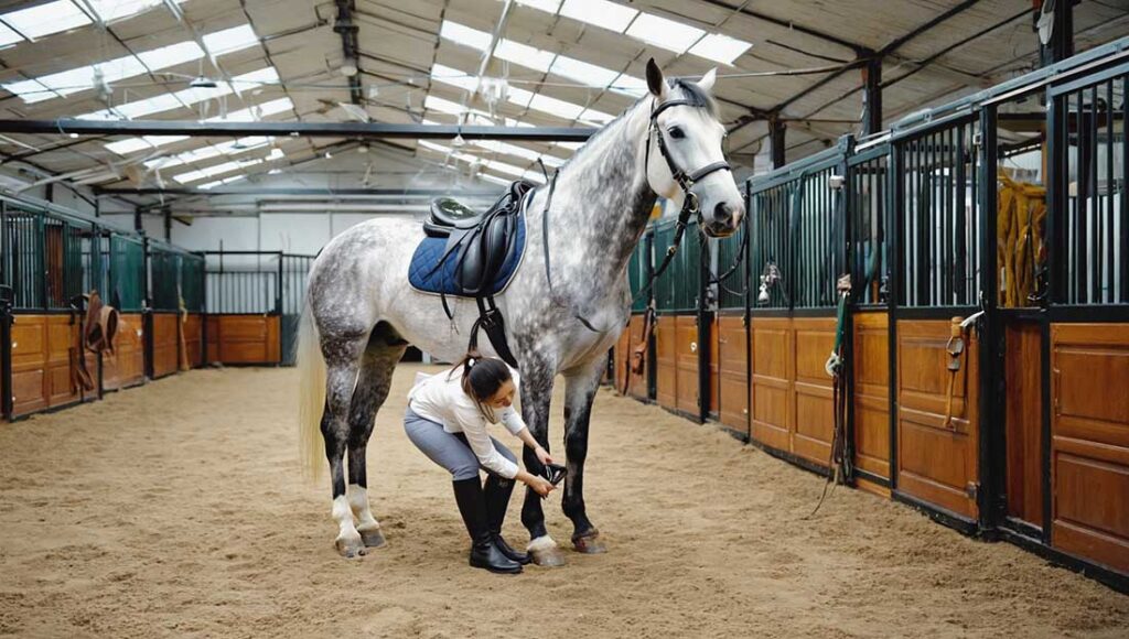 how to take care of a horse in a stable